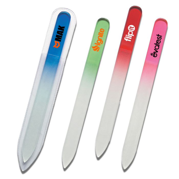 Promotional Glass Nail File In Sleeve
